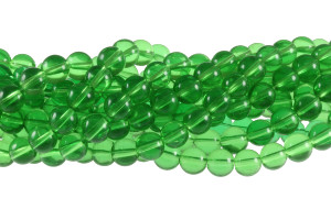 8mm Green Quartz Round Beads 15.5" synthetic [8a37a]