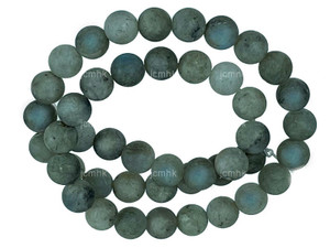 6mm Matte Labradorite Round Beads 15.5" natural [6r40m]