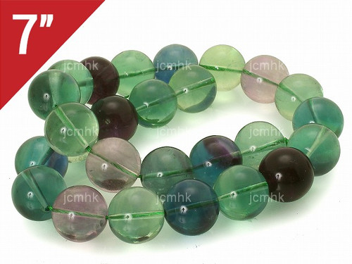 10mm Rainbow Fluorite Round Loose Beads About 7" natural [i10r8]