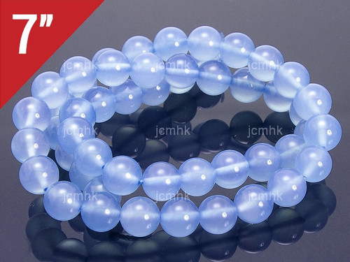 12mm Chalcedony Round Loose Beads About 7" synthetic [i12a65]