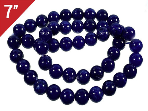 12mm Lapis Jade Round Loose Beads About 7" dyed [i12b5l]