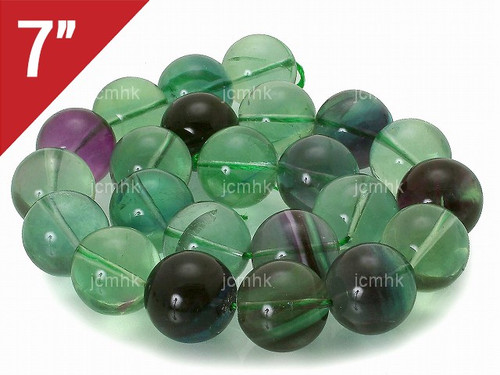 12mm Rainbow Fluorite Round Loose Beads About 7" natural [i12r8]