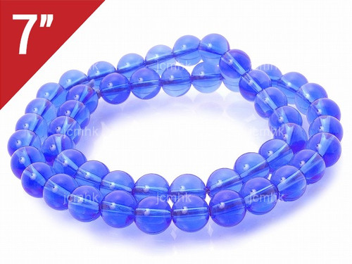 6mm Blue Quartz Round Loose Beads About 7" synthetic [i6a36]