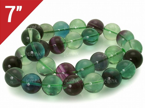 8mm Rainbow Fluorite Round Loose Beads About 7" natural [i8r8]