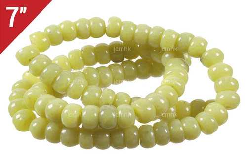 8mm Lemon Agate Rondelle Loose Beads 7" [is3b82-8]