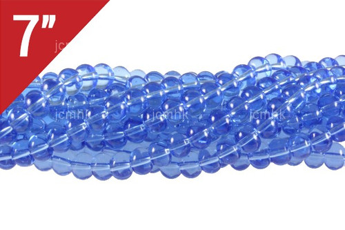8mm Blue Quartz Abacus Loose Beads 7" synthetic [iu76a36]