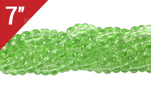 8mm Green Quartz Abacus Loose Beads 7" synthetic [iu76a37]