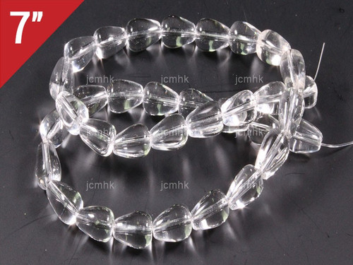 8x12mm Crystal Tear Drop Loose Beads 7" synthetic [iu88a5]