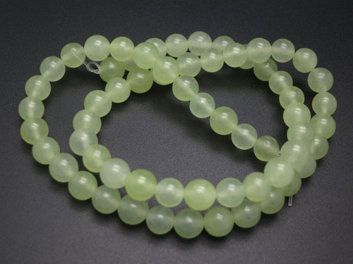 10mm New Jade Round Beads 15.5" natural [10c55]