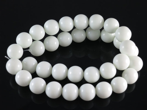 10mm White Obsidian Round Beads 15.5" [10b98]