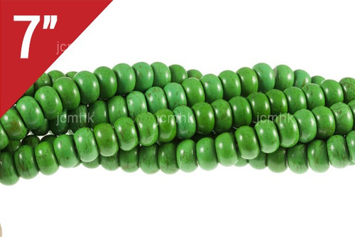 12mm Green Turquoise Rondelle Loose Beads 7" [it3g12]