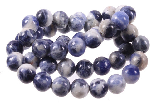 10mm Sodalite Round Beads 15.5" natural [10r24]