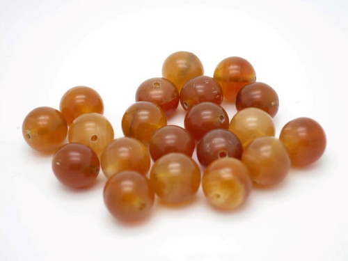 10mm Natural Amber Horn Beads 7" A Grade [10z1a]