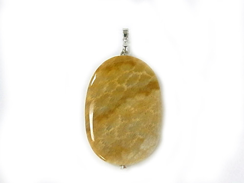 28x40mm Fossil Agate Oval Pendant [y103c]