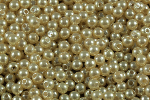 4mm Best Lustre Yellow Faux Pearl About 500pcs. [y430b]