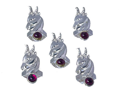 925 Sterling Silver Antelope Pendant [y739]