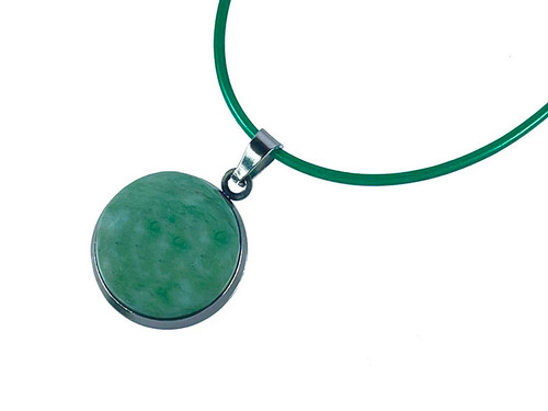 16mm China Jade Round Pendant [y713cs]