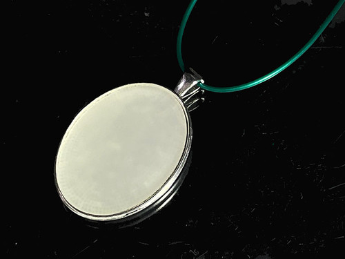 30x40mm Matte Crystal Oval Cabochon Pendant [y717hs]