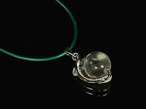 25mm Dolphin Pendant With 12mm Crystal Ball [y746-a5]