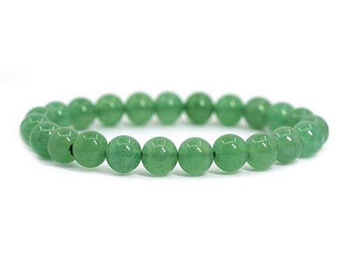 10mm Green Aventurine Elastic Bracelet 7.5" natural [b4b15]