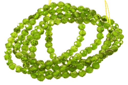 2mm Peridot Cyrstal Glass Faceted Beads 15.5" 230-250pcs. [u22o]