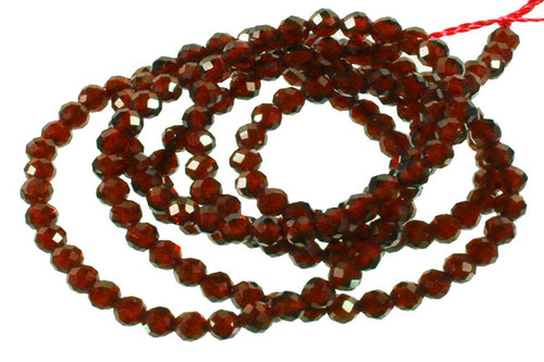 2mm Amber Cyrstal Glass Faceted Beads 15.5" 230-250pcs. [u22s]