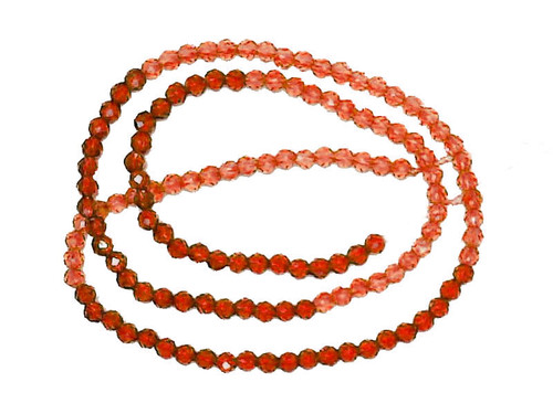 2mm Mix Orange Cyrstal Glass Faceted Beads 15.5" 230-250pcs. [u22xh]