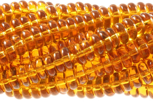 8mm Topaz Rondelle Beads 80pcs synthetic [u14a7]