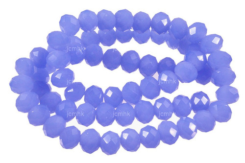 12x8mm Chalcedony Faceted Rondelle Beads 15.5" synthetic [sc5a65]