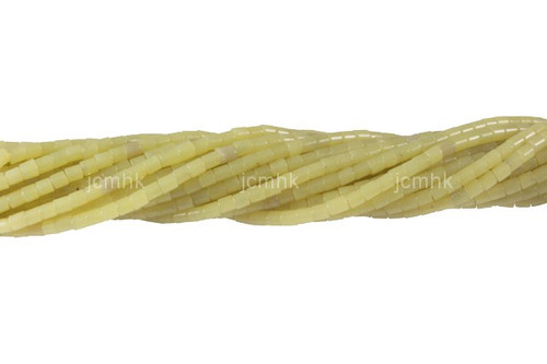 4x4mm Lemon Agate Tube Beads 15.5" natural [s1b82-4t]