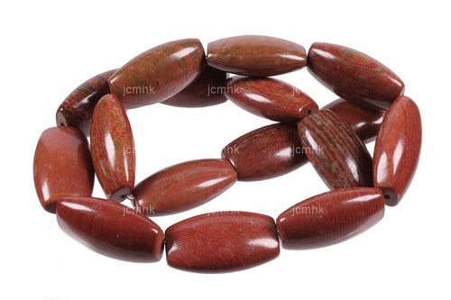 15x28mm Country Agate Rice Beads 15.5" natural [s63]