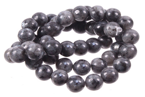 4mm Black Labradorite Round Beads 15.5" natural [4d40]