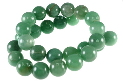 14mm Green Aventurine Round Beads 7" natural [w240]
