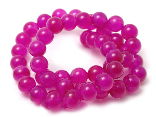 4mm Rose Agate Round Beads 15.5" dyed [4f11]