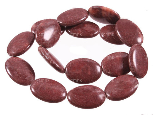 18x26mm Plum Agate Oval Beads 15.5" natural [wa176]