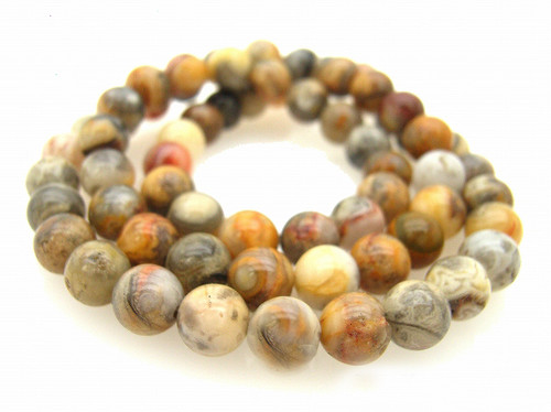 4mm Crazy Lace Agate Round Beads 15.5" natural [4r28]