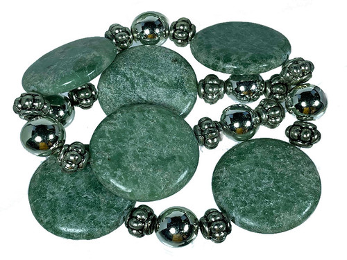 30mm China Jade Coin Beads 15.5" natural [wa278b]