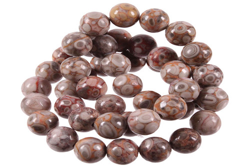 4mm Fossil Agate Round Beads 15.5" natural [4r68]