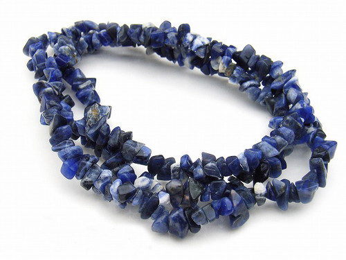 8-12mm Demin Lapis chips 36" [c3b27]