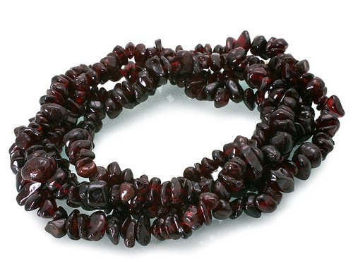 8-12mm Garnet Chips 36" [c3g1]