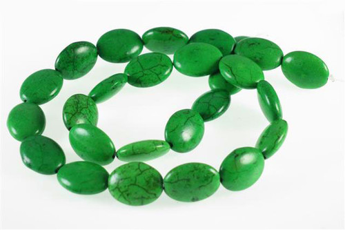 10x12mm Green Magnesite Pear Beads 15.5" [t361g]