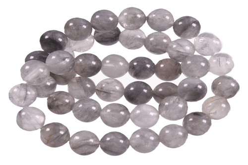 4mm Cloud Crystal Round Beads 15.5" natural [4r76]