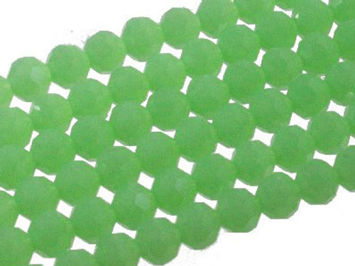 6mm Green Opal Quartz Faceted Round Beads 15.5" synthetic [uc7b3]