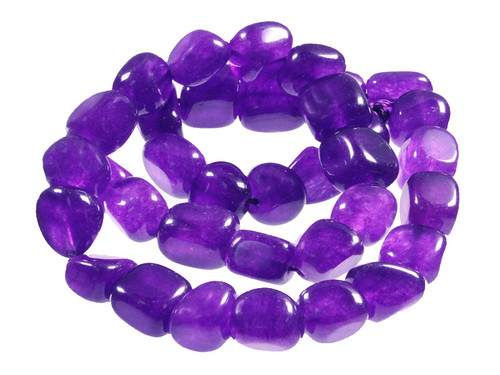 10-14mm Purple Agate Nugget Beads 15.5" dyed [h26p]