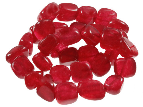 10-14mm Red Agate Nugget Beads 15.5" dyed [h26r]