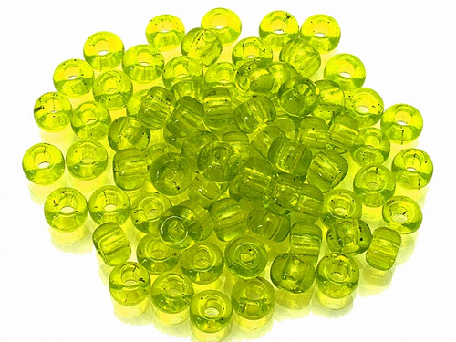 Seed bead 4mm 6/o 160pcs, Transparent Olive Green [g4-4]