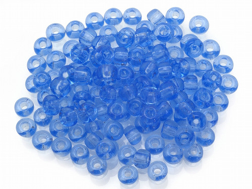 Seed bead 4mm 6/o 160pcs, Transparent Sapphire [g6-4]