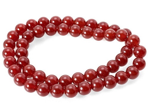 6mm Ruby Jade Round Beads 15.5" dyed [6b76]