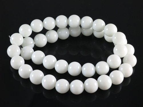 6mm White Obsidian Round Beads 15.5" [6b98]