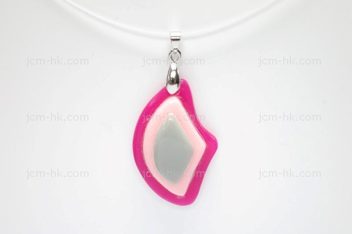 25X38mm Lucite Carved Designer Bead Pendant [z1190]